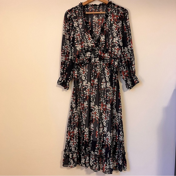 Floral Midi Dres - Picture 1 of 5